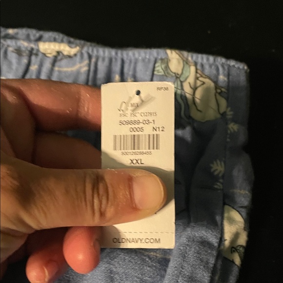 Old Navy Light Blue Polar Bear Snowflake Jogger Pajama Pants - Picture 2 of 4